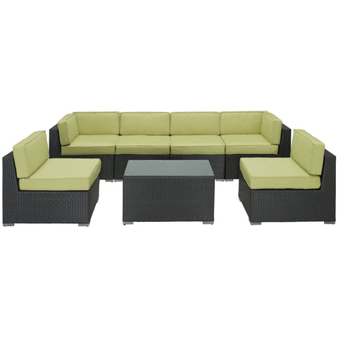 Modway Aero 7 Piece Outdoor Patio Sectional Set