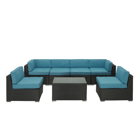 Modway Aero 7 Piece Outdoor Patio Sectional Set