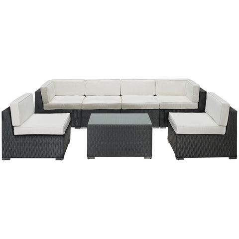 Modway Aero 7 Piece Outdoor Patio Sectional Set