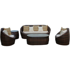 Modway YuAnne 5 Piece Outdoor Patio Sofa Set