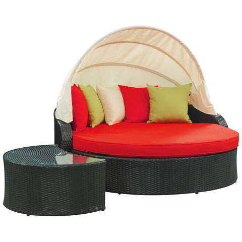 Modway Perectiona Canopy Outdoor Patio Daybed