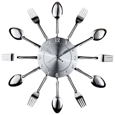 Modway Fork and Spoon Wall Clock