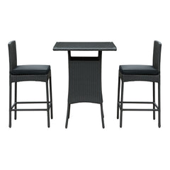 Modway Cerveza 3 Piece Outdoor Patio Pub Set
