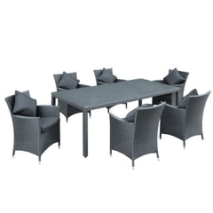 Modway Panorama 7 Piece Outdoor Patio Dining Set