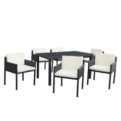 Modway Stash 7 Piece Outdoor Patio Dining Set