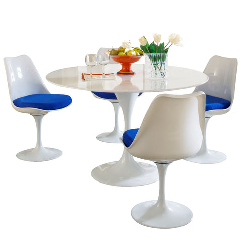 Modway Lippa 5 Piece Fiberglass Dining Set