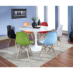 Modway Lippa 7 Piece Fiberglass Dining Set