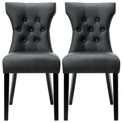 Modway Silhouette Dining Chairs Set of 2
