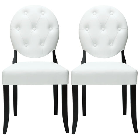Modway Button Dining Chairs Set of 2