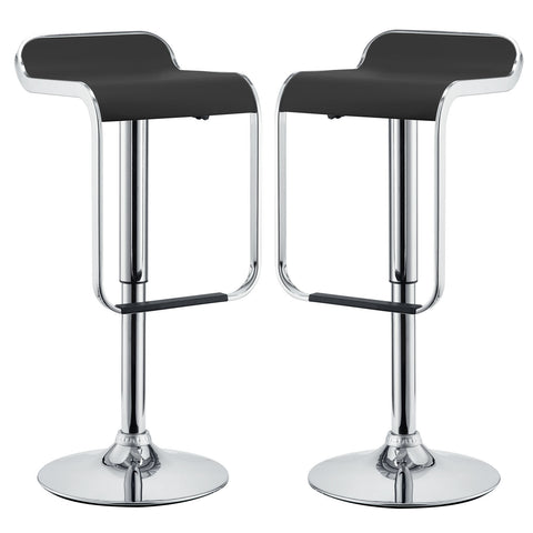 Modway LEM Bar Stool Vinyl Set of 2