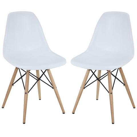 Modway Pyramid Dining Side Chairs Set of 2