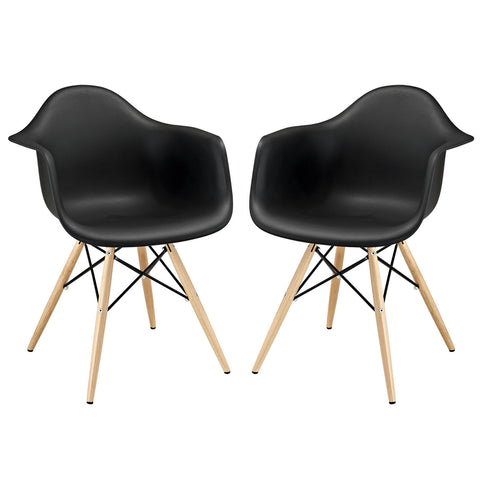 Modway Pyramid Dining Armchair Set of 2