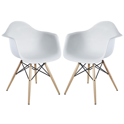 Modway Pyramid Dining Armchair Set of 2