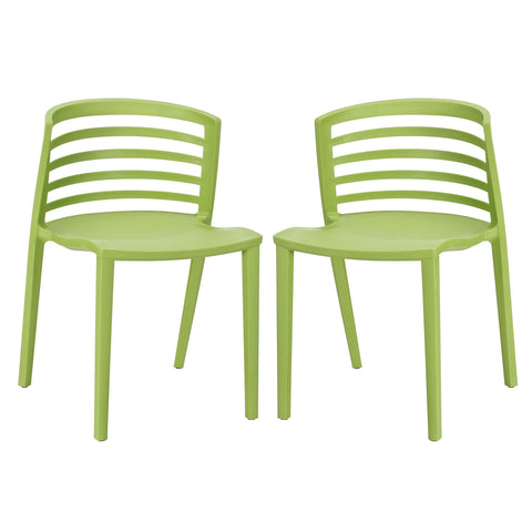 Modway Curvy Dining Chairs Set of 2