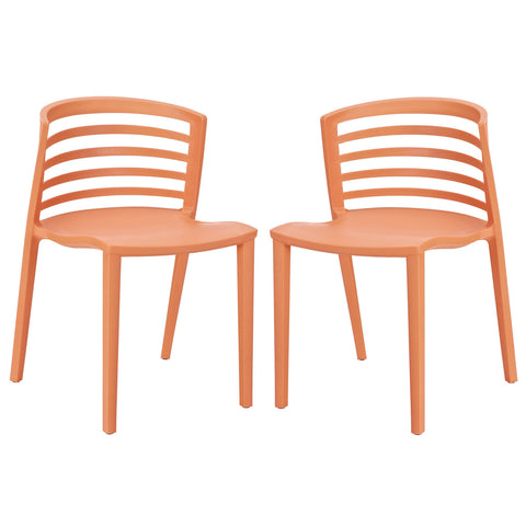 Modway Curvy Dining Chairs Set of 2