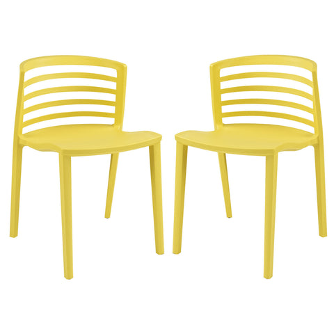 Modway Curvy Dining Chairs Set of 2