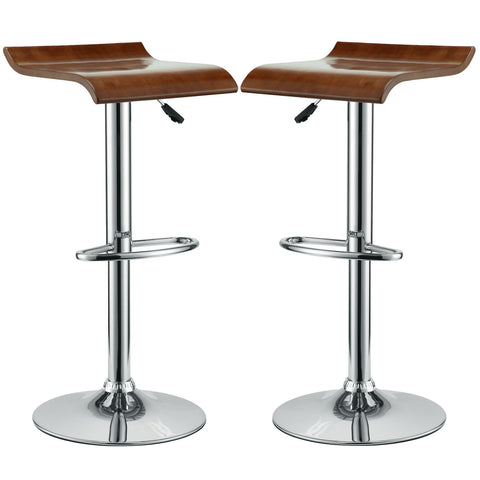Modway Bentwood Bar Stool Set of 2