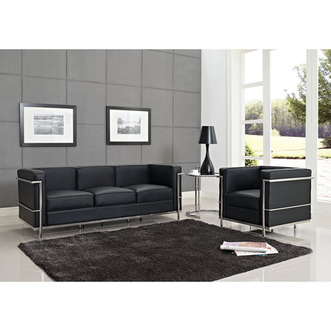 Modway Charles Petite 3 Piece Sofa Set