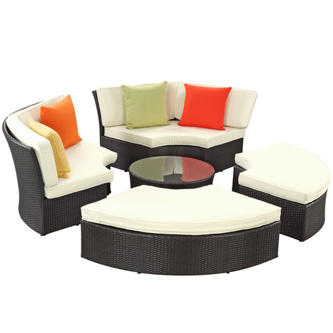 Modway Pursuit Circular Outdoor Patio Daybed Set