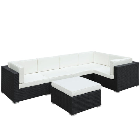 Modway Merge 6 Piece Outdoor Patio Sofa Set