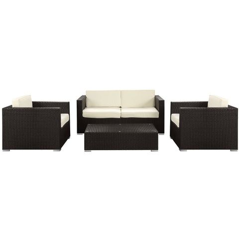 Modway Concert 4 Piece Outdoor Patio Sofa Set