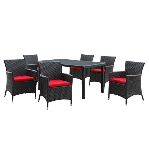 Modway Deco 7 Piece Outdoor Patio Dining Set