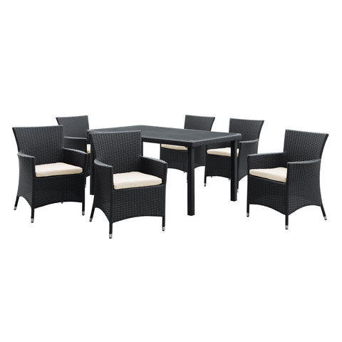 Modway Deco 7 Piece Outdoor Patio Dining Set