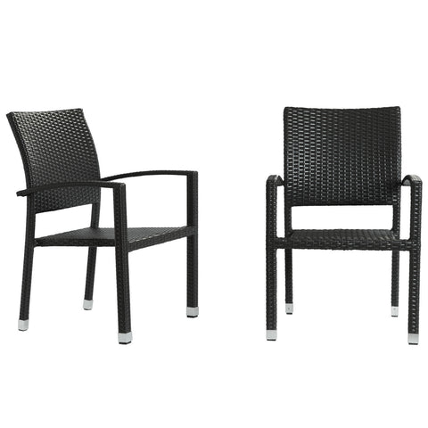 Modway Bella Dining Chair Outdoor Patio Set of 2