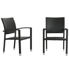 Modway Bella Dining Chair Outdoor Patio Set of 2