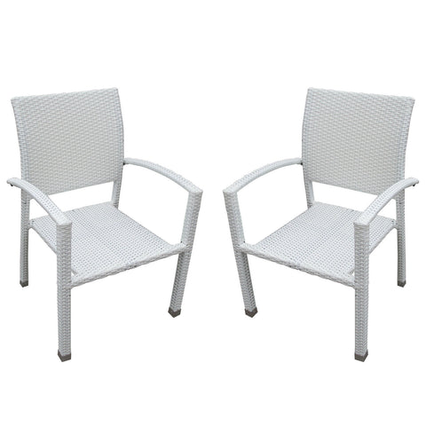 Modway Bella Dining Chair Outdoor Patio Set of 2