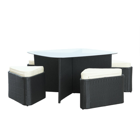 Modway Hub 5 Piece Outdoor Patio Dining Set
