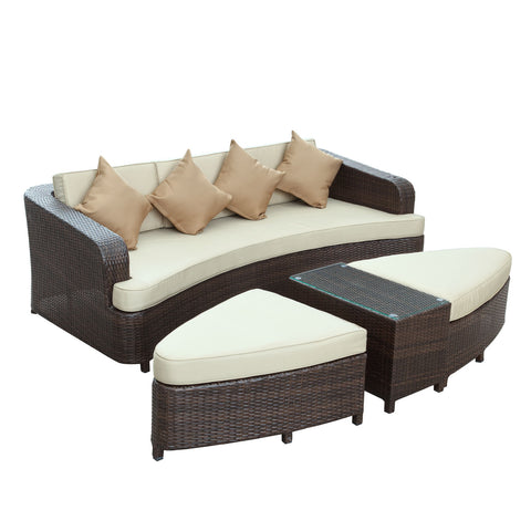 Modway Monterey Outdoor Patio Sofa Set