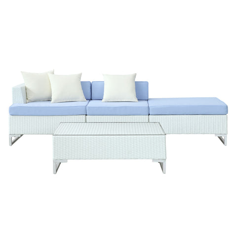 Modway Calabasas 4 Piece Outdoor Patio Sectional Set