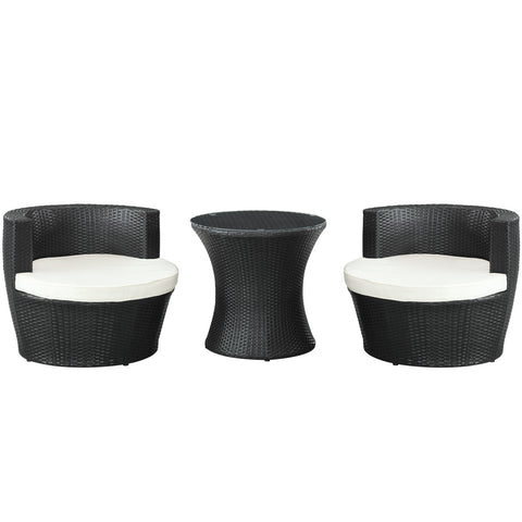 Modway Canteen 3 Piece Outdoor Patio Lounge Set