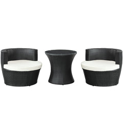 Modway Canteen 3 Piece Outdoor Patio Lounge Set
