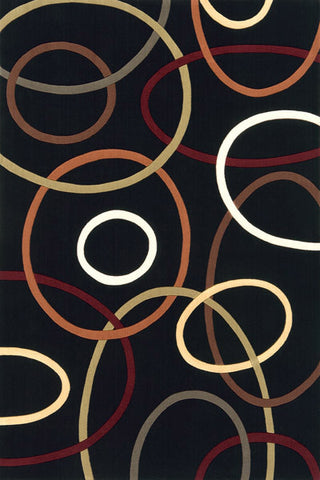 Momeni Elements Collection Rug ELEMTEL-09BLK