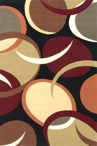 Momeni Elements Collection Rug ELEMTEL-13BLK