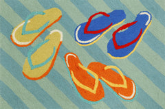 Trans Ocean Frontporch Collection 1405/03 FLIP FLOPS BLUE
