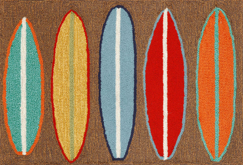 Trans Ocean Frontporch Collection 1406/19 SURFBOARDS BROWN