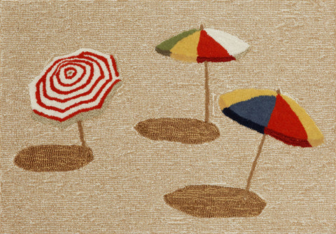 Trans Ocean Frontporch Collection 1409/12 BEACH UMBRELLA NATURAL