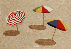 Trans Ocean Frontporch Collection 1409/12 BEACH UMBRELLA NATURAL
