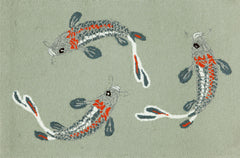 Trans Ocean Frontporch Collection 1412/04 KOI FISH AQUA