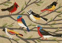 Trans Ocean Frontporch Collection 1440/44 BIRDS MULTI