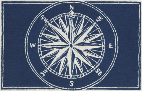 Trans Ocean Frontporch Collection 1447/33 COMPASS NAVY