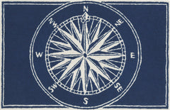 Trans Ocean Frontporch Collection 1447/33 COMPASS NAVY