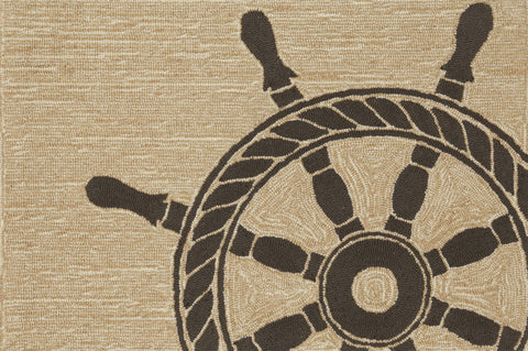 Trans Ocean Frontporch Collection 1456/48 SHIP WHEEL BLACK