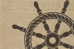 Trans Ocean Frontporch Collection 1456/48 SHIP WHEEL BLACK