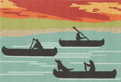 Trans Ocean Frontporch Collection 1465/18 CANOE SUNSET