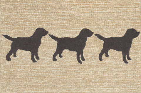 Trans Ocean Frontporch Collection 1467/48 DOGGIES BLACK