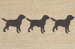 Trans Ocean Frontporch Collection 1467/48 DOGGIES BLACK